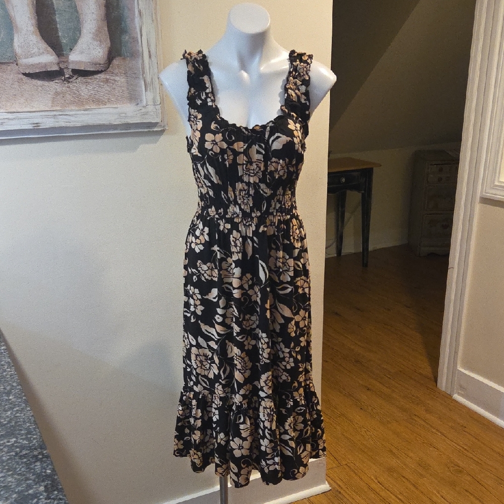 Patrons of Peace Floral Midi Dress